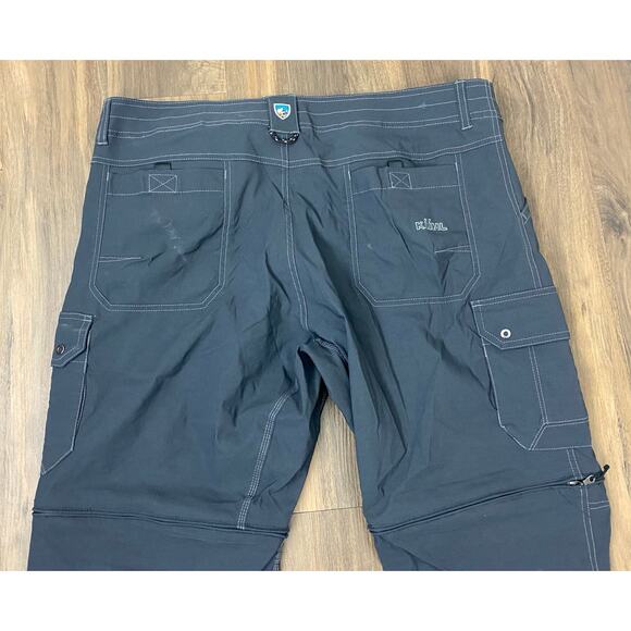 Men Kuhl Renegade Stealth Convertible hiking outdoor performance pants, 40x30 - Picture 4 of 6